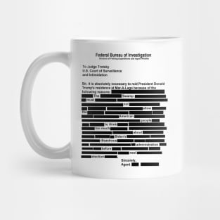 Redacted FBI Request: Read Between The Lines Mug